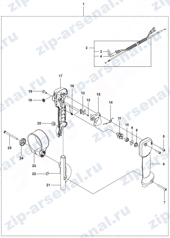   Рукоятка газа для 356BTx