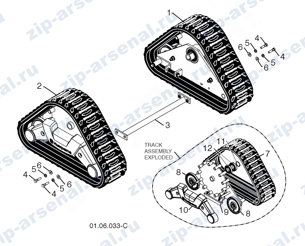   Гусеницы с приводом для ST 276EPT
