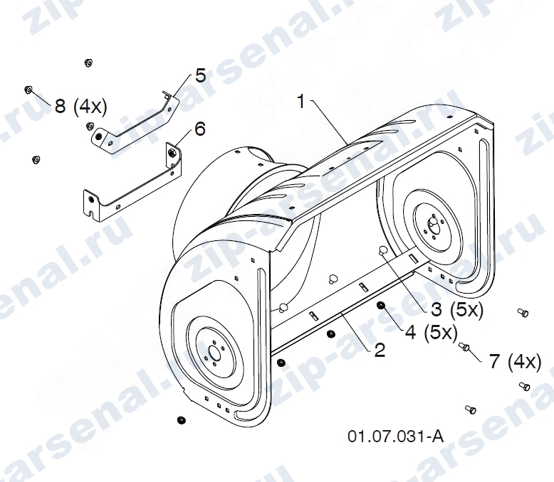   Корпус шнека для ST 276EPT