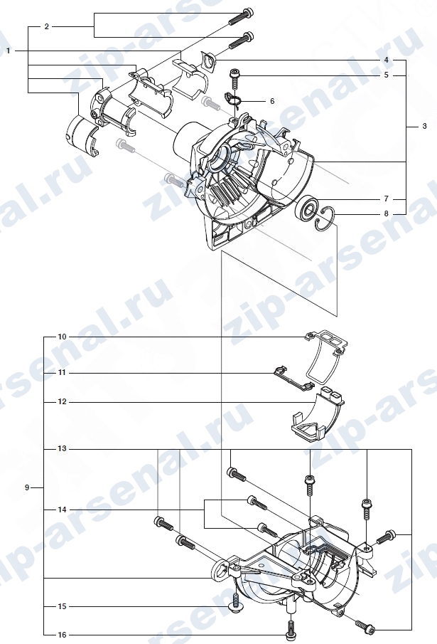   Крышки сцепления и картера для 327PT5S