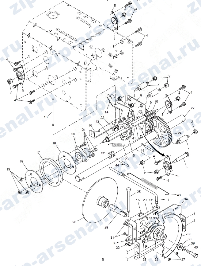   Привод для снегоуборщика Husqvarna 9027 STE