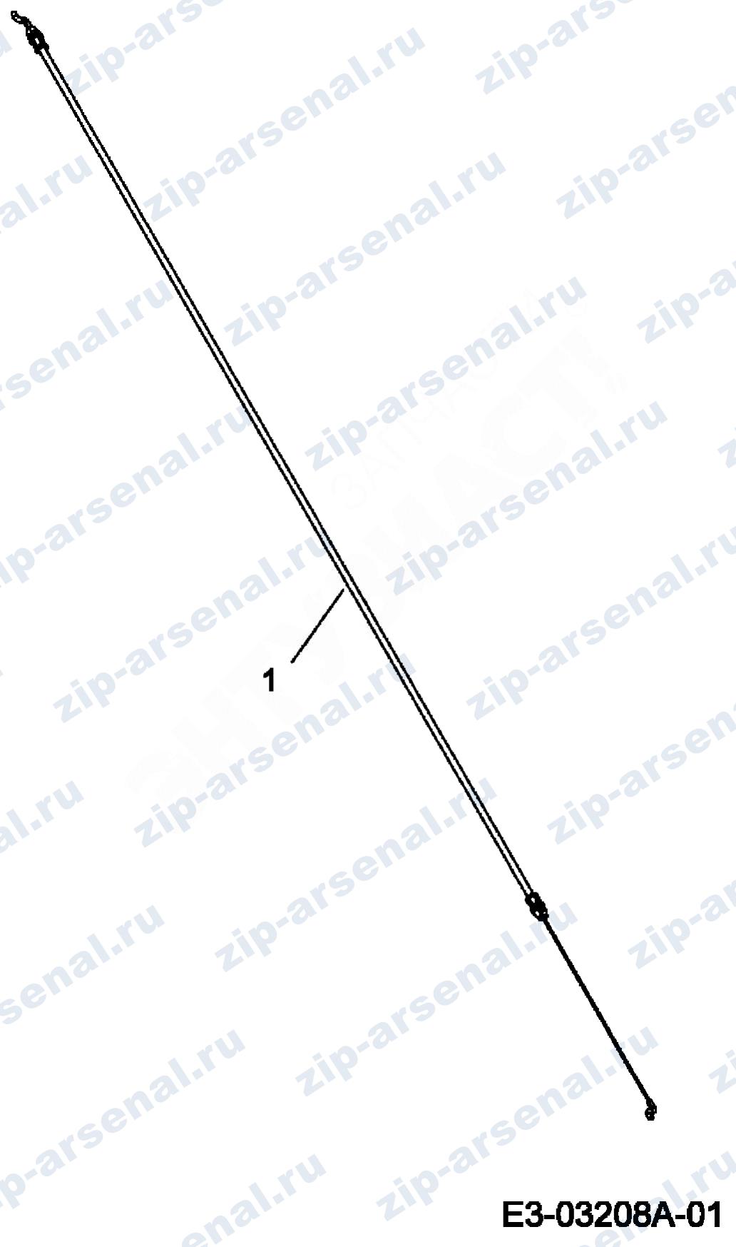 Артикул 12EEJ58U600 (год выпуска 2008). Кабель управления тормозом