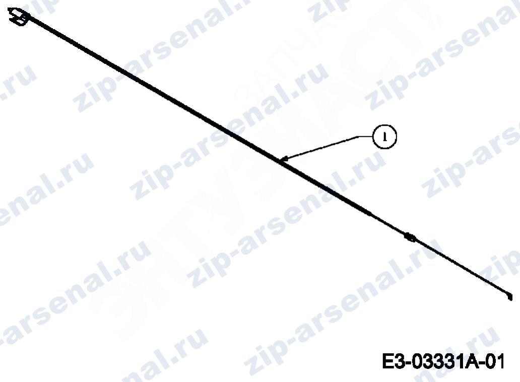 Артикул 12BV843L676 (год выпуска 2007). Кабель управления тормозом