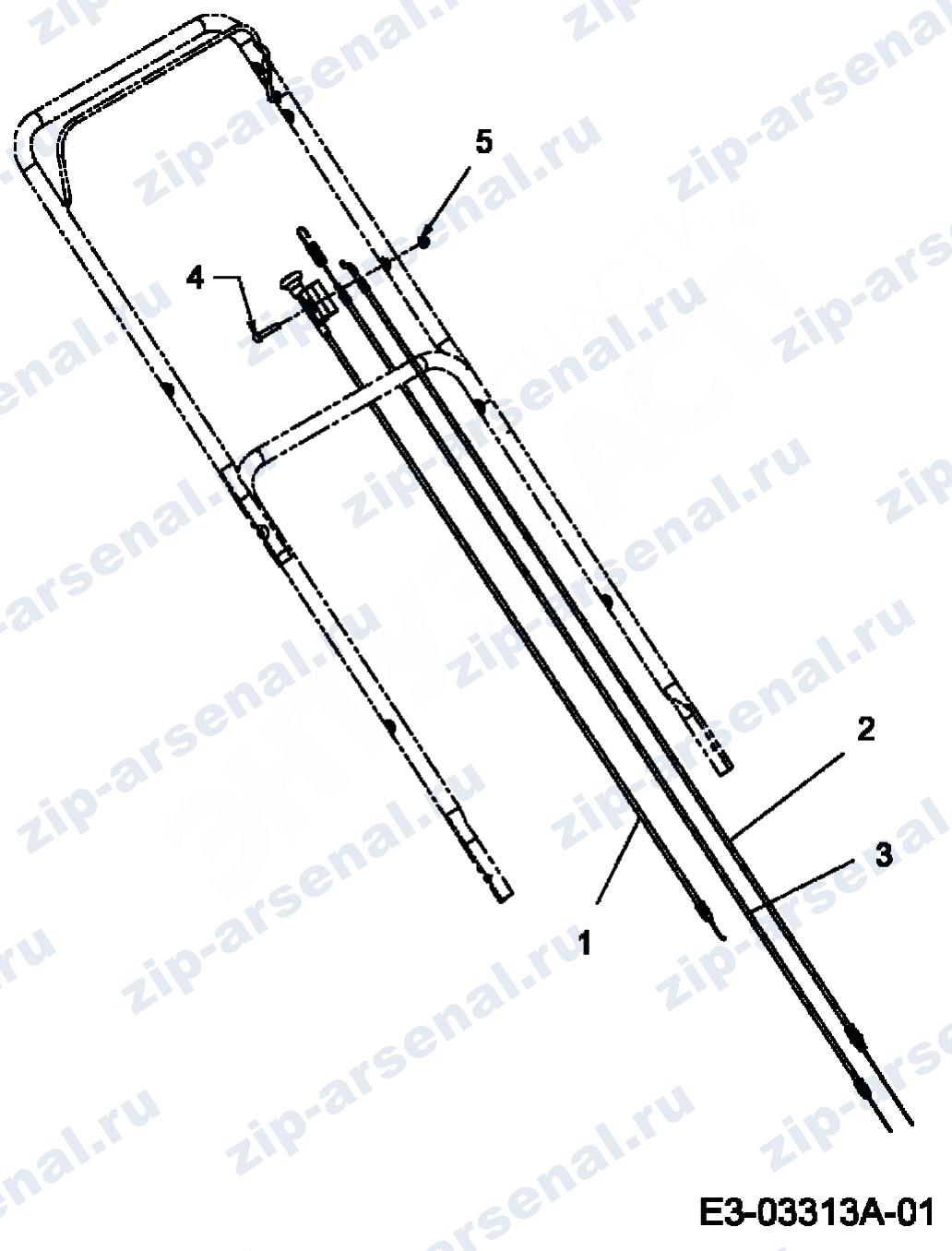 Артикул 12A-56MF676 (год выпуска 2007). Кабели управления
