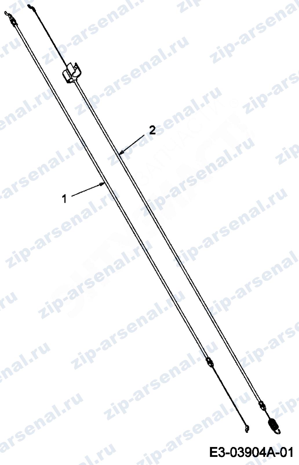 Артикул 12AI837D678 (год выпуска 2008). Кабели управления