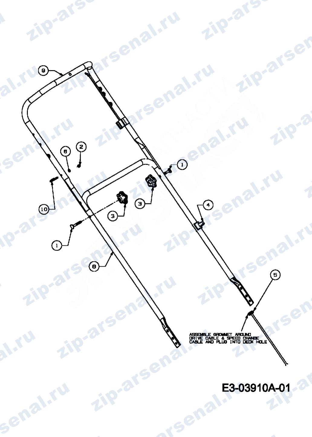 Артикул 12AI837D678 (год выпуска 2009). Ручка